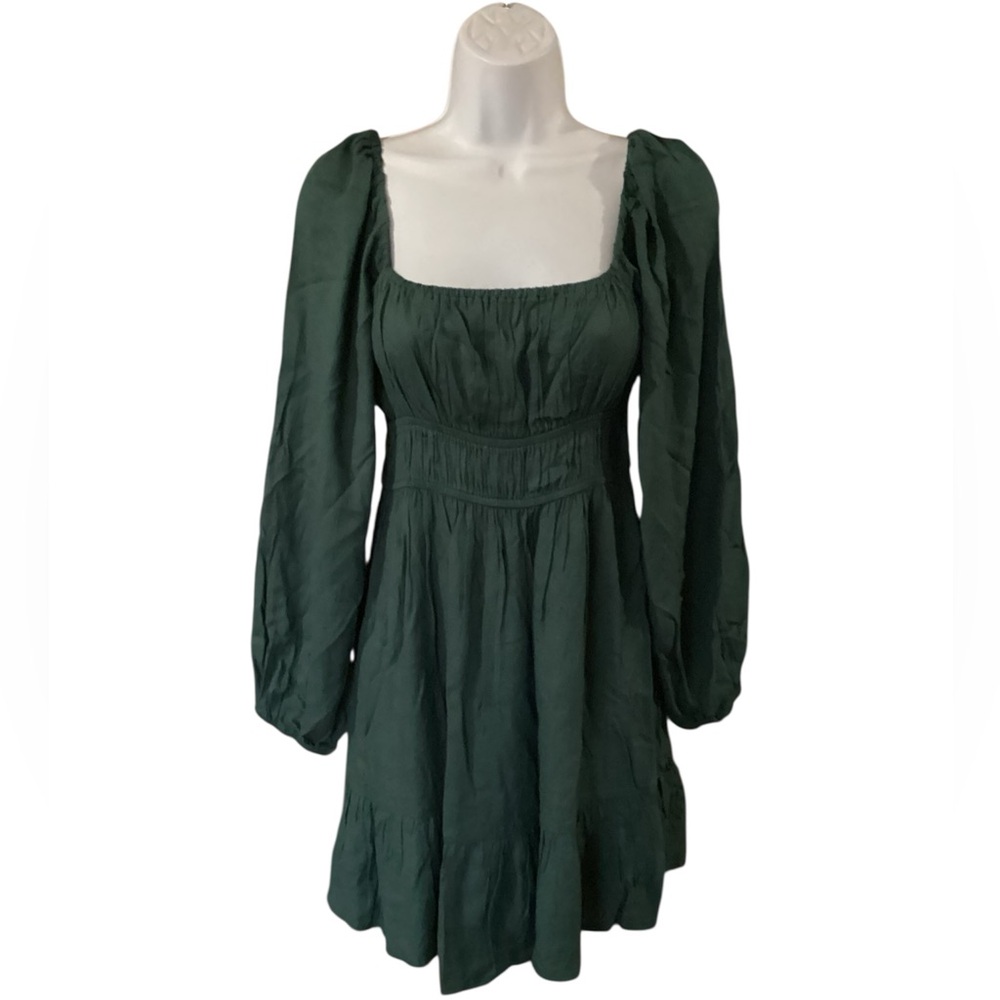 F21 Emerald green dress. S